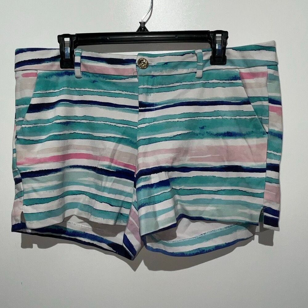 Lilly Pulitzer Women's Multicolor Striped The Callahan Stretch Shorts Size 12